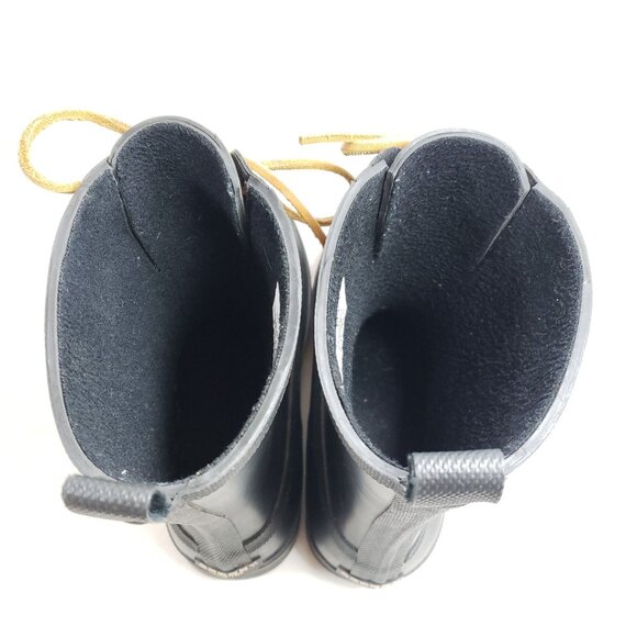 Sperry Womens Size 6 Waterproof Rubber Lace-Up Boots Black - Picture 7 of 9